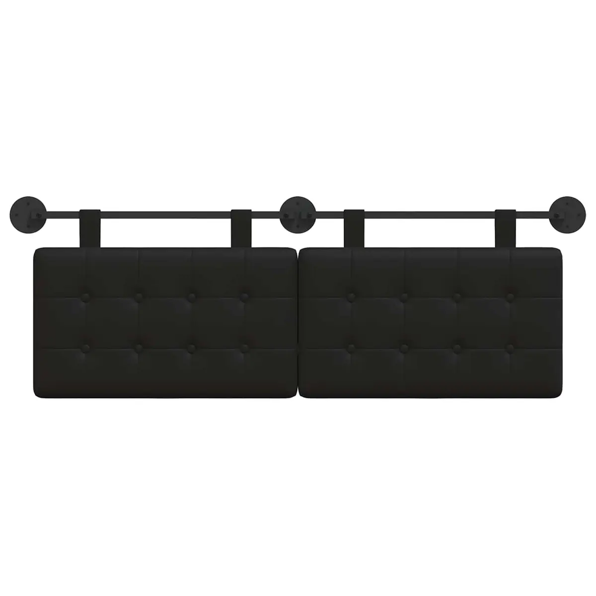 Black Wall-Mounted Headboard for Comfort and Style
