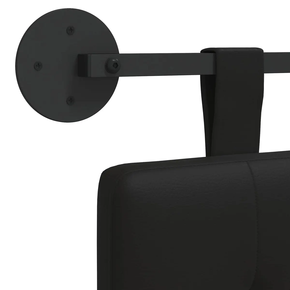 Black Wall-Mounted Headboard for Comfort and Style