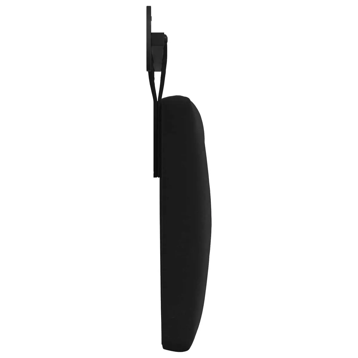 Black Velvet Hanging Headboard with LED Light