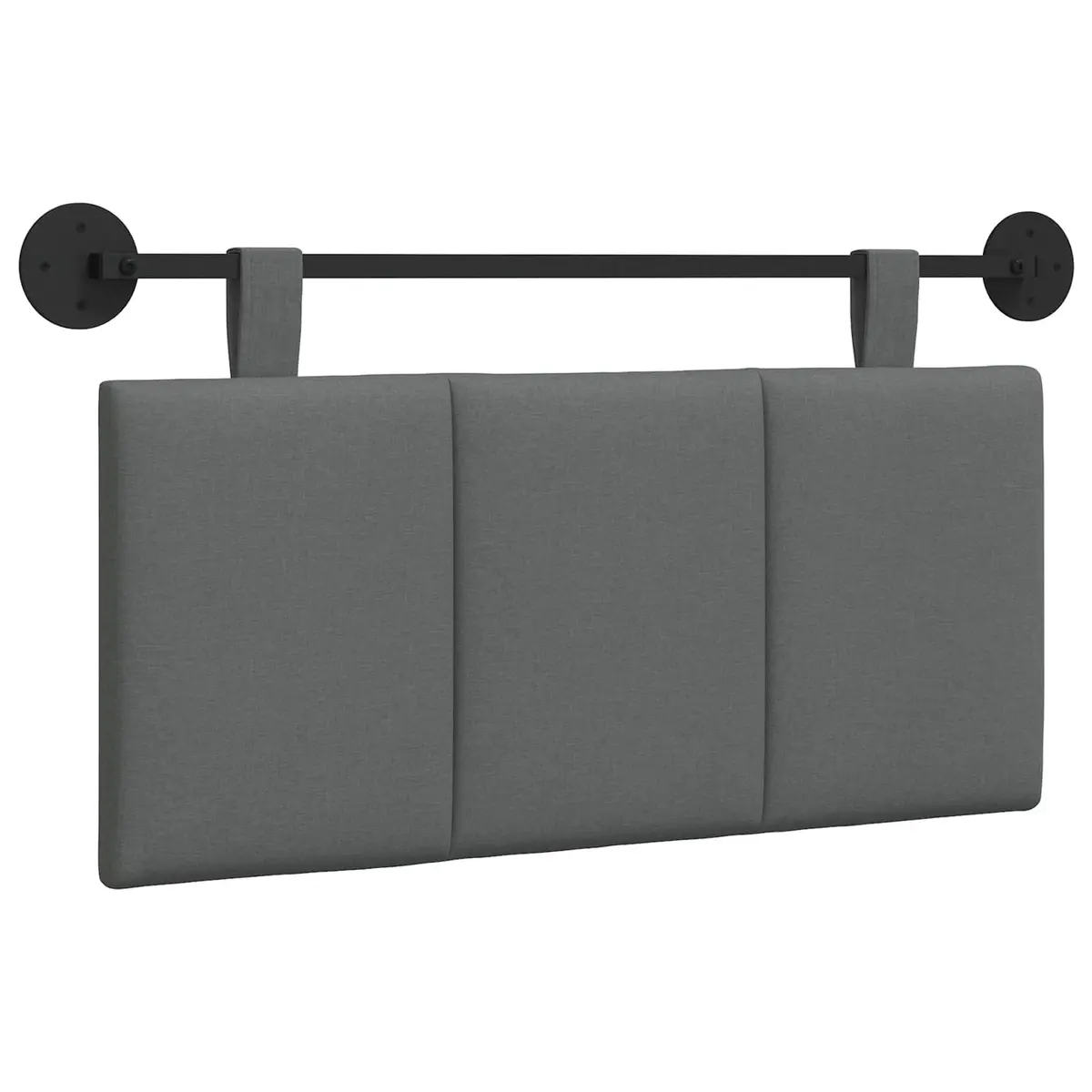 Hanging Headboard Modern Grey Fabric Wall Mounted Upholstered Bedroom Furniture