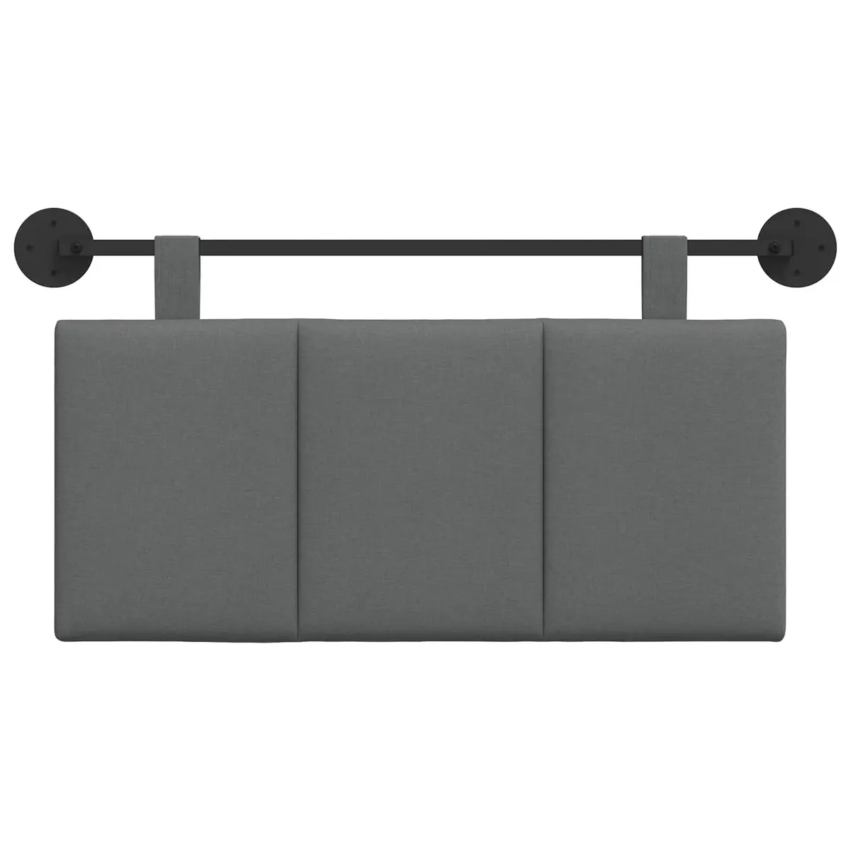 Hanging Headboard Modern Grey Fabric Wall Mounted Upholstered Bedroom Furniture