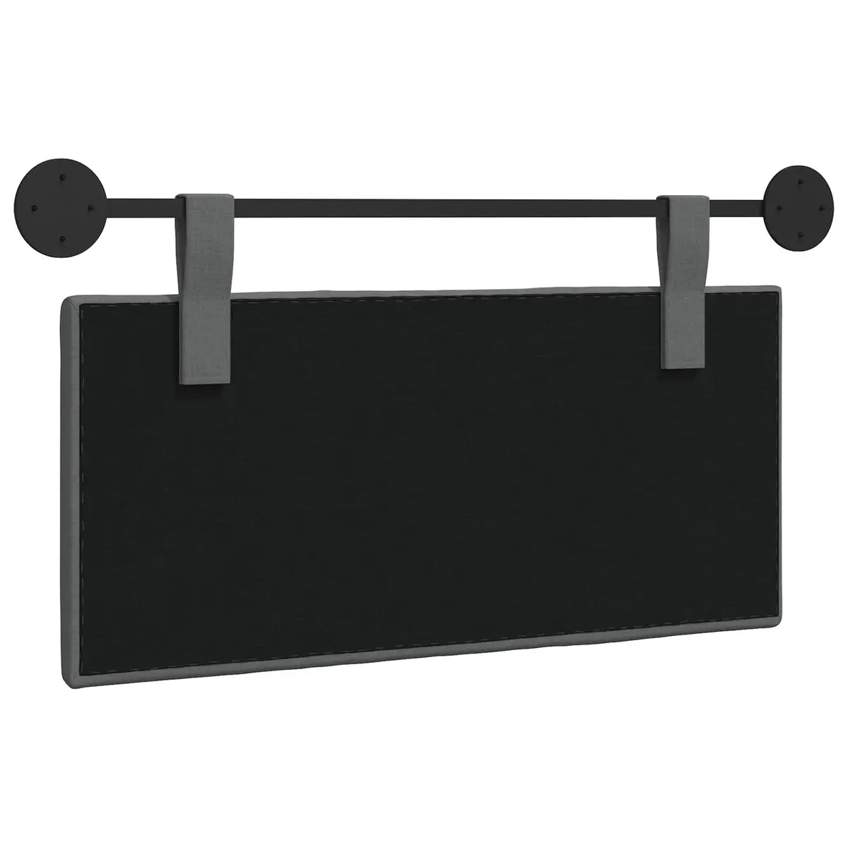 Hanging Headboard Modern Grey Fabric Wall Mounted Upholstered Bedroom Furniture