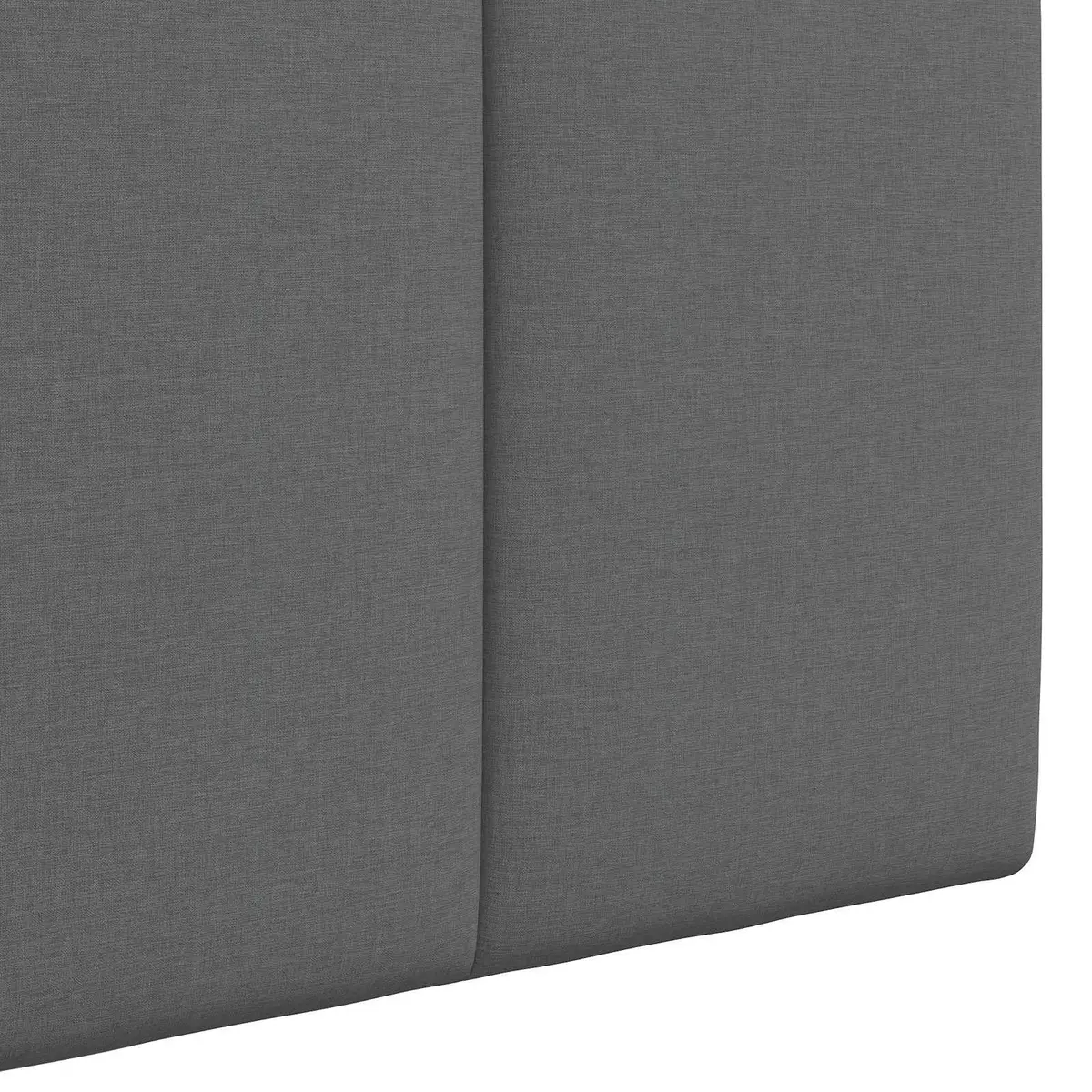 Hanging Headboard Wall-Mounted Upholstered Bed Grey Fabric Bedroom Furniture