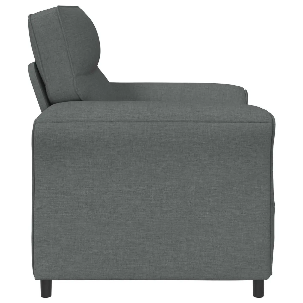 Grey Sofa with Metal Frame and Foam Cushions