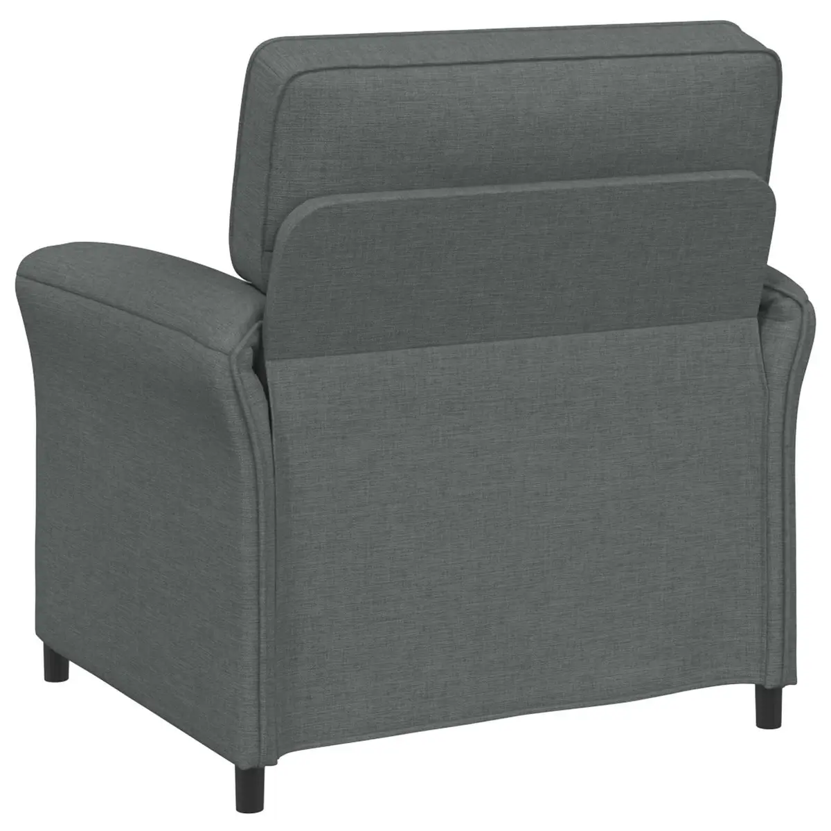 Grey Sofa with Metal Frame and Foam Cushions