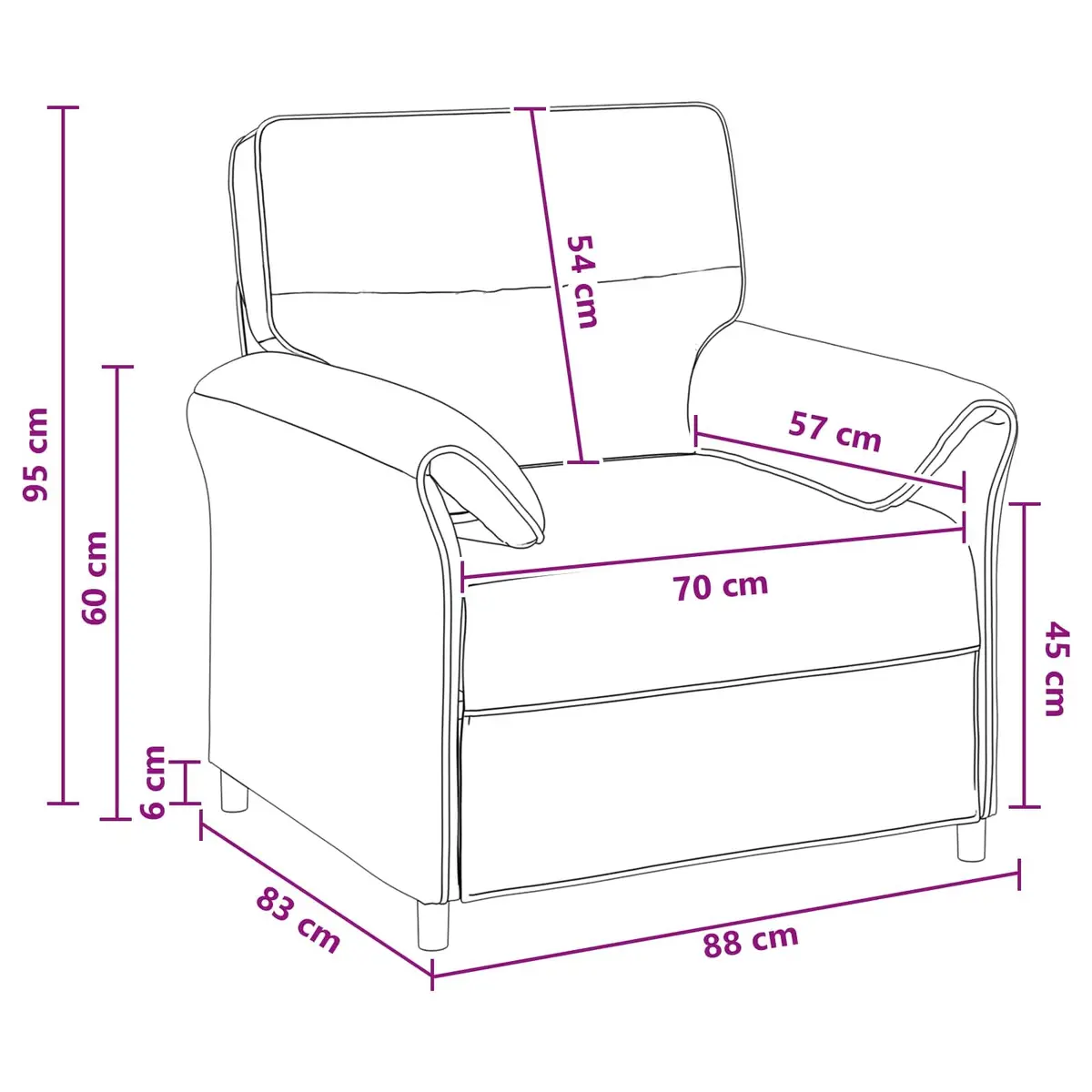 Grey Sofa with Metal Frame and Foam Cushions