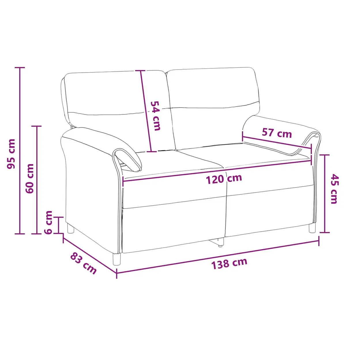 Grey Sofa Modern Contemporary Metal Frame Foam Cushions