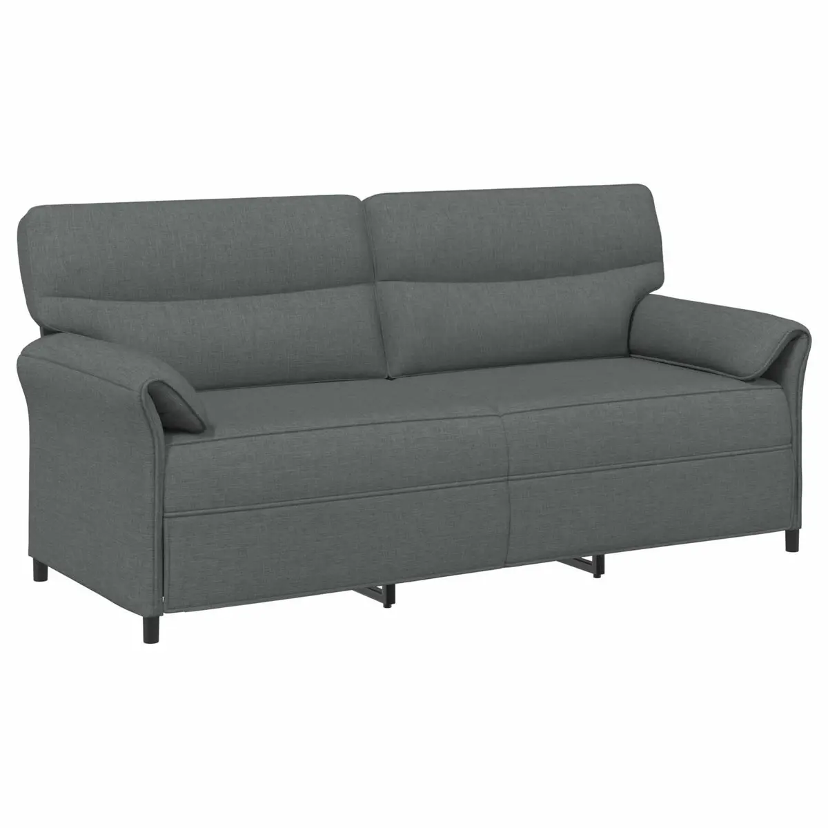 Sofa Grey Contemporary Indoor Lounge Seat Metal Frame Foam Cushions