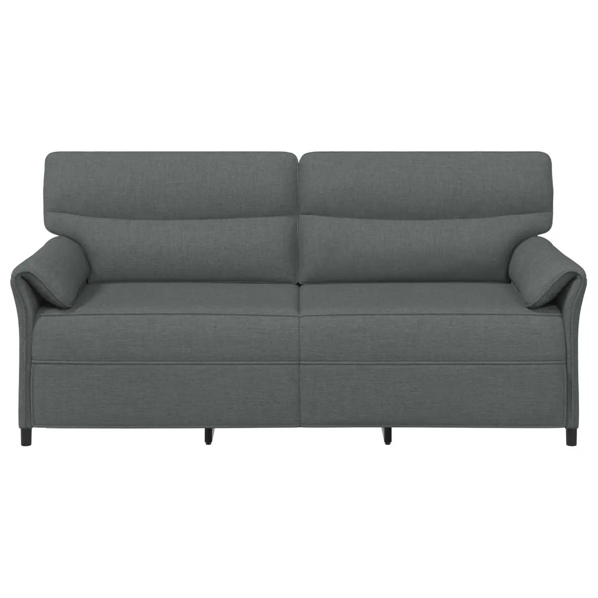 Sofa Grey Contemporary Indoor Lounge Seat Metal Frame Foam Cushions