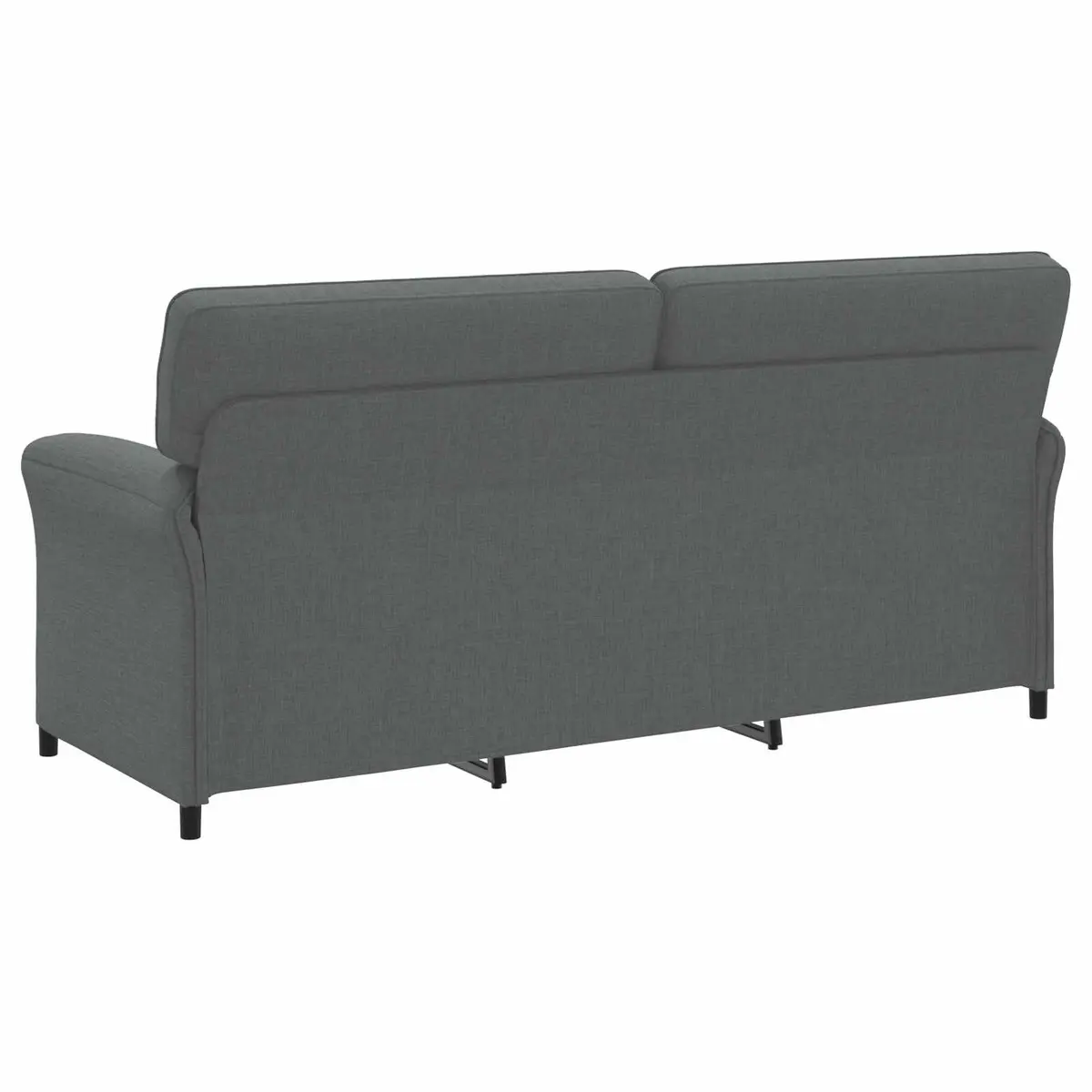 Sofa Grey Contemporary Indoor Lounge Seat Metal Frame Foam Cushions