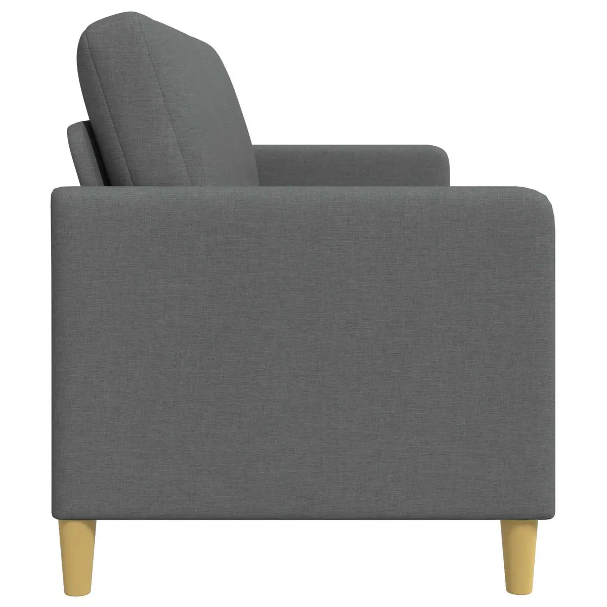 Storage Sofa Dark Grey 152cm Modern Lift-Up Seat Polyester Foam Metal Frame