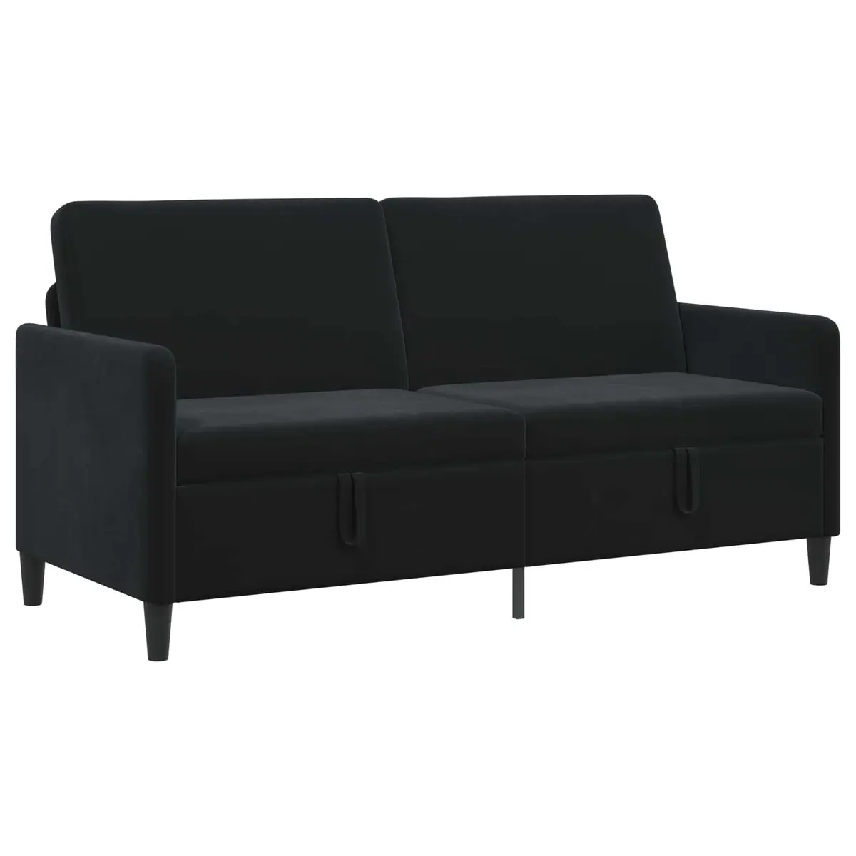 Storage Sofa Black Modern 172x78x87cm Polyester Metal Engineered Wood