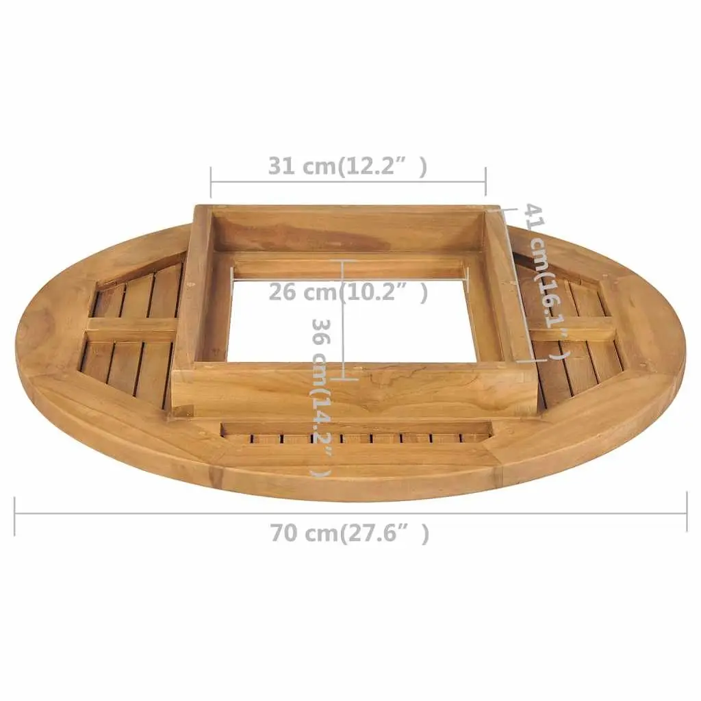 Beer Crate Tabletop Brown 70cm Portable Accessory Outdoor Camping