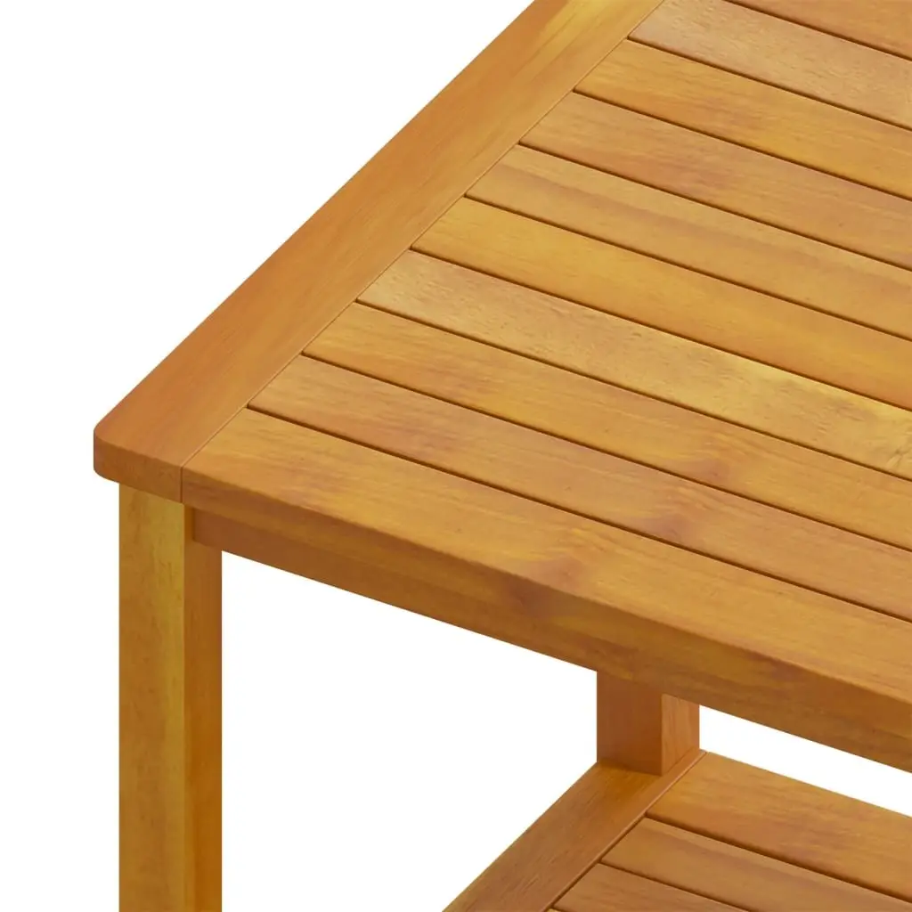 Solid Wood Side Table for Indoor and Outdoor Use