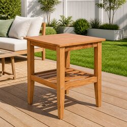 Teak Wood Coffee Table 40x40x50 cm for Indoor & Outdoor