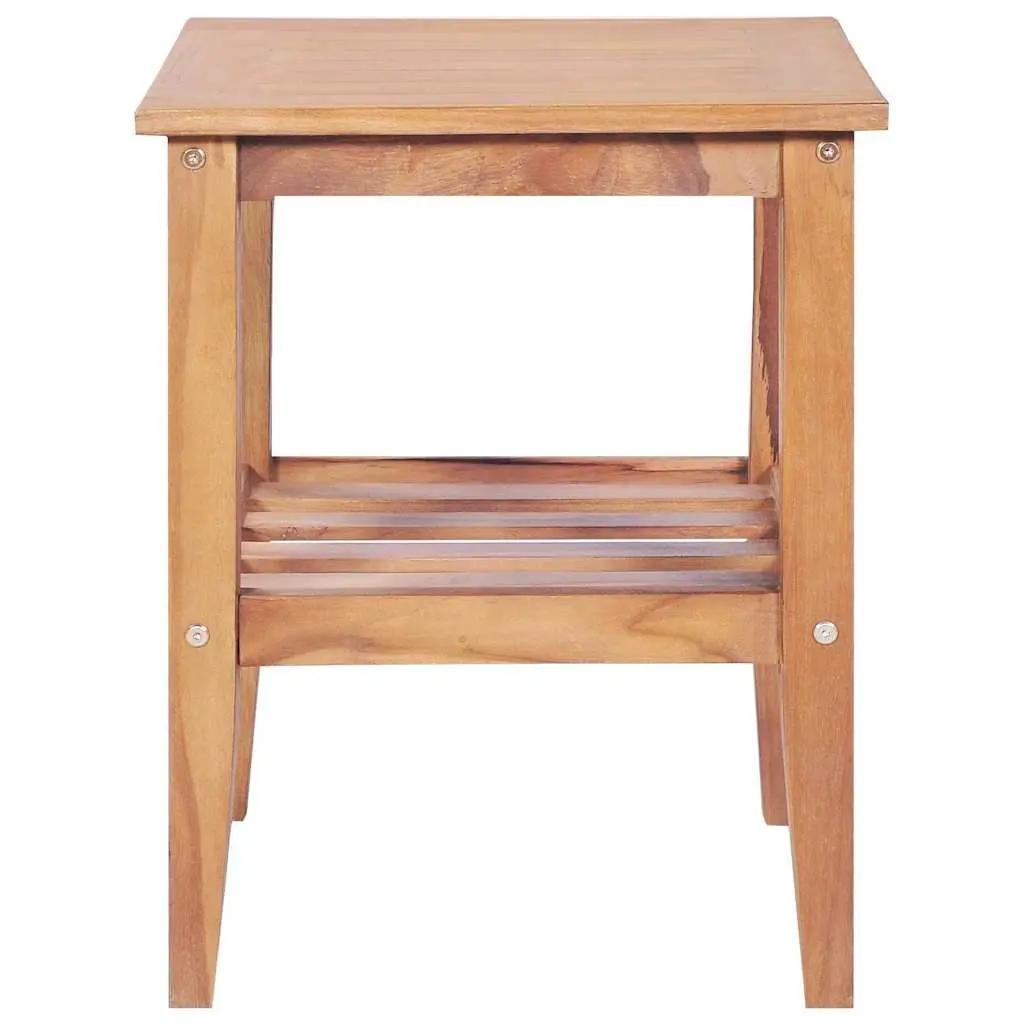 Coffee Table Square 40x40x50 cm Teak Wood Indoor Outdoor Accent Side Table