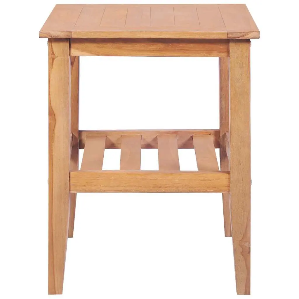 Coffee Table Square 40x40x50 cm Teak Wood Indoor Outdoor Accent Side Table