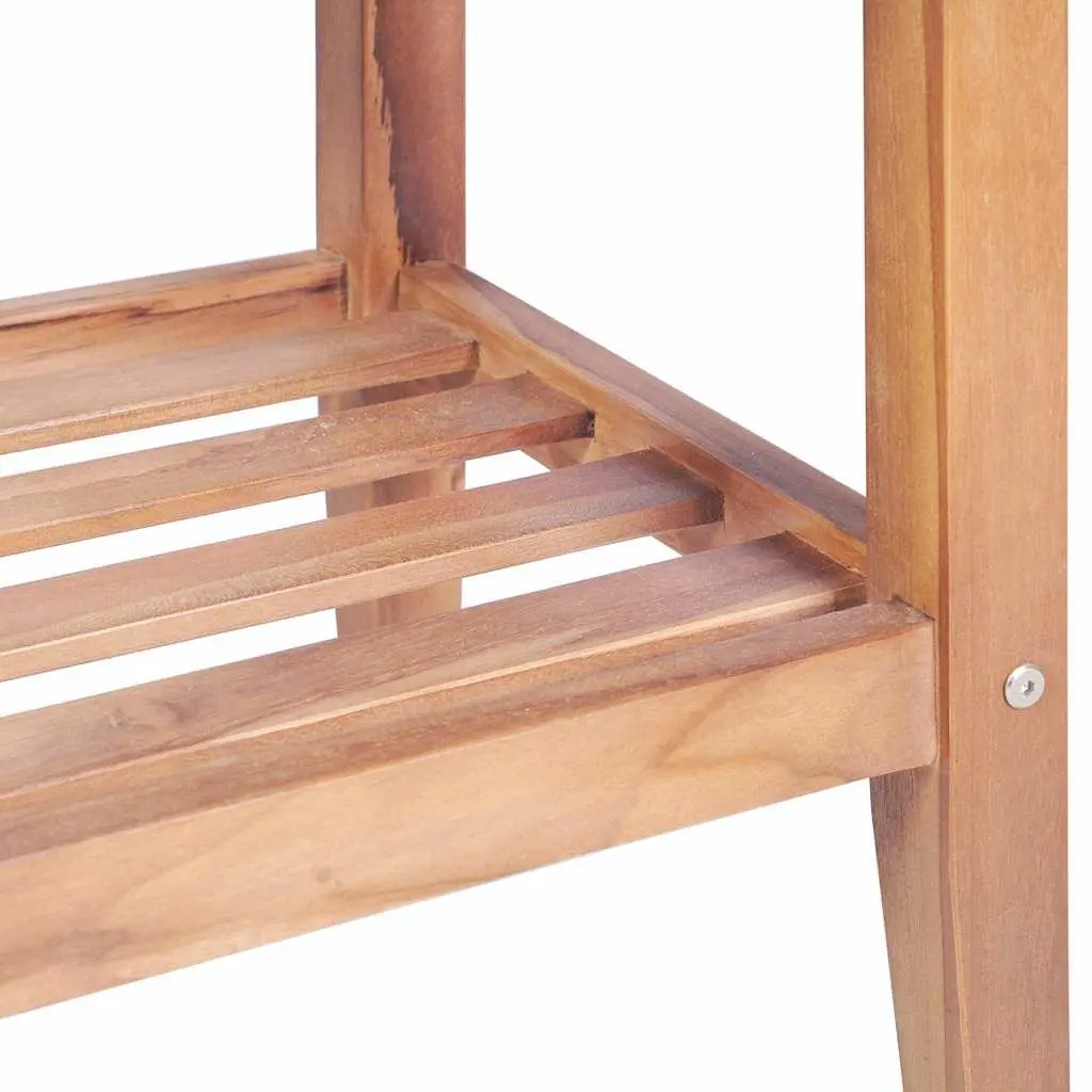 Coffee Table Square 40x40x50 cm Teak Wood Indoor Outdoor Accent Side Table