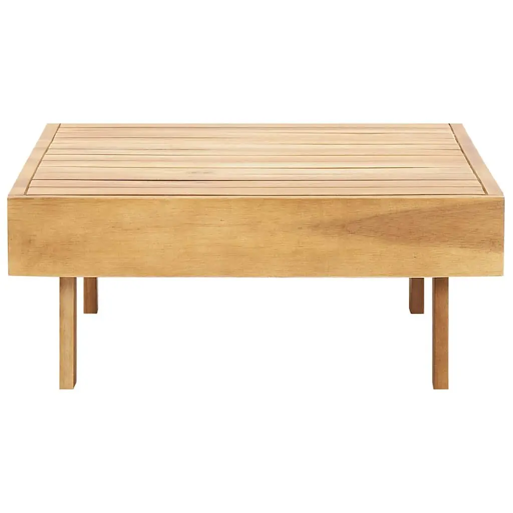 Solid Wood Coffee Table Teak Look 100x60x25 cm Acacia Wood