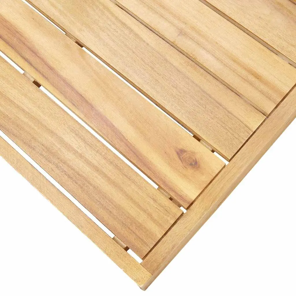 Solid Wood Coffee Table Teak Look 100x60x25 cm Acacia Wood