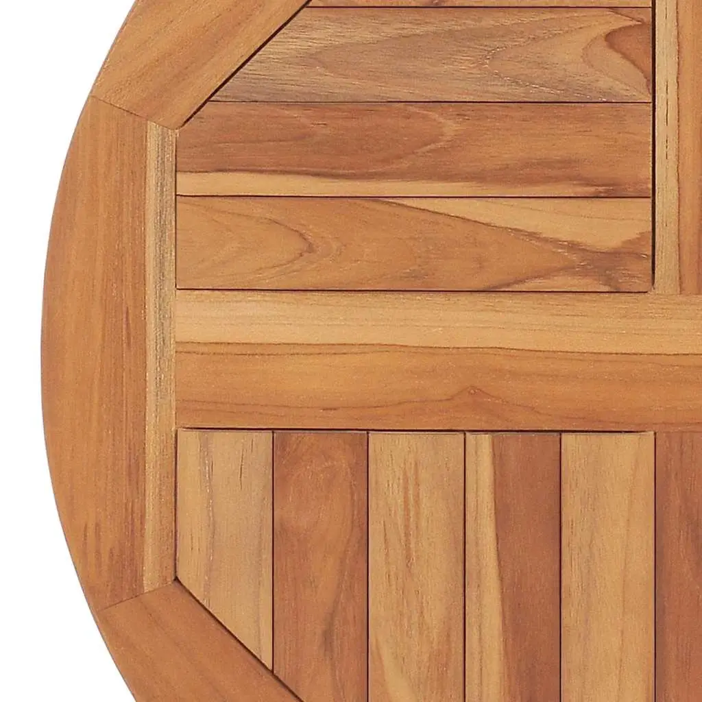 Round Teak Wood Tabletop for Dining Spaces 60cm