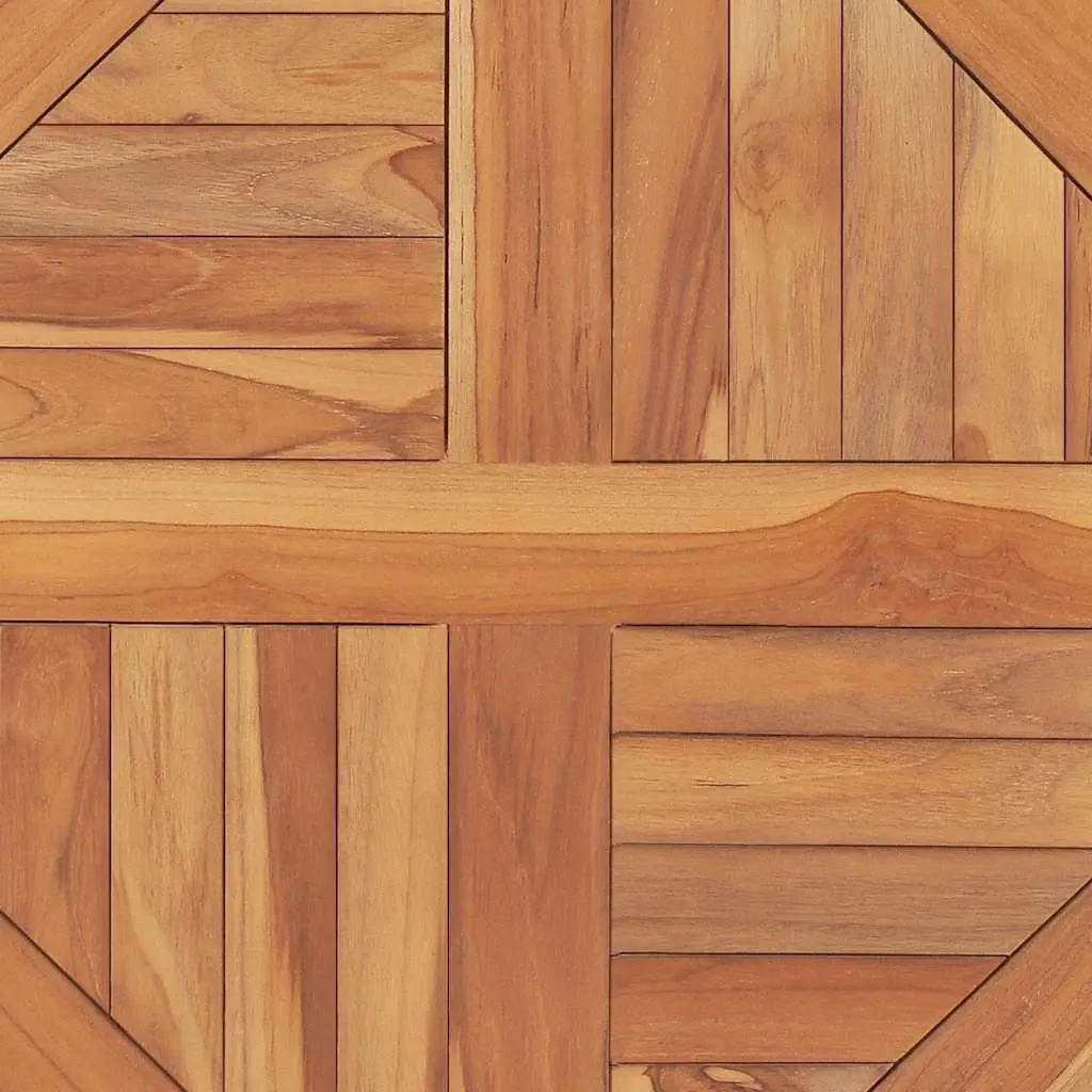 Round Teak Wood Tabletop for Dining Spaces 60cm