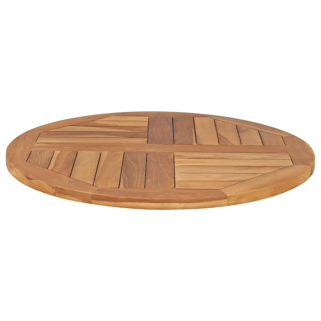 Round Solid Teak Wood Table Top 70cm Diameter 2.5cm Thick Dining Kitchen