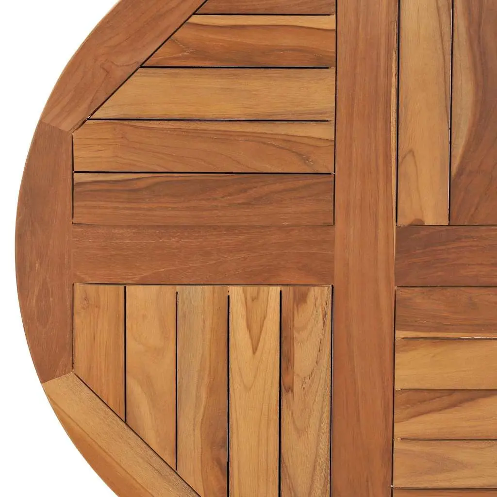 Round Solid Teak Wood Table Top 70cm Diameter 2.5cm Thick Dining Kitchen