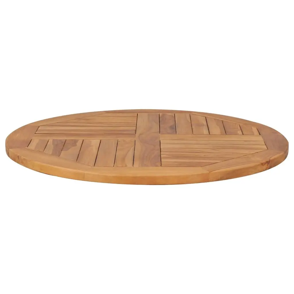 Round Solid Teak Wood Table Top for Dining 80cm