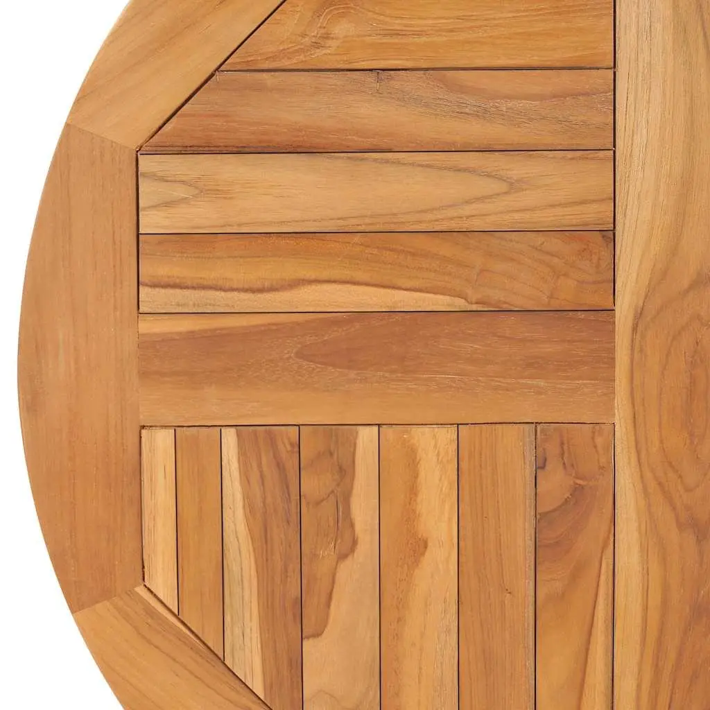 Round Solid Teak Wood Table Top for Dining 80cm