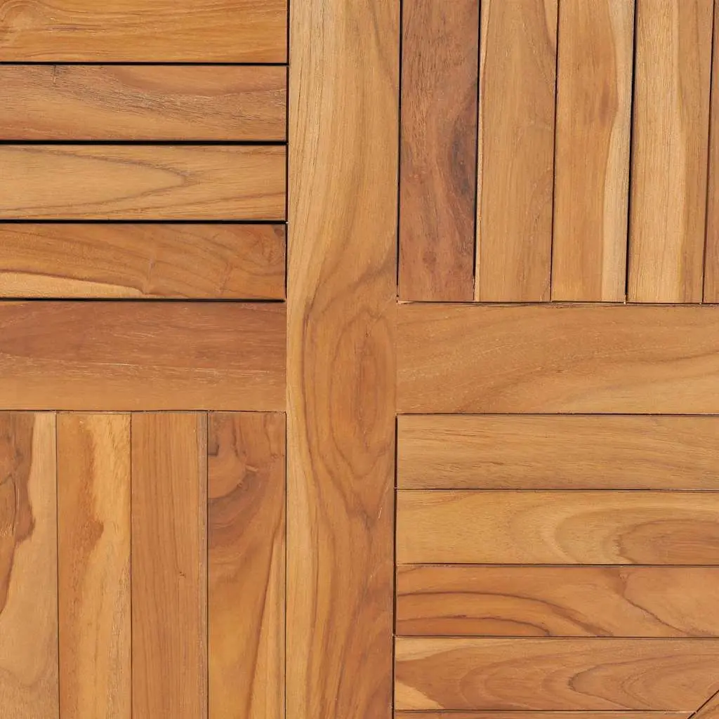 Round Solid Teak Wood Table Top for Dining 80cm
