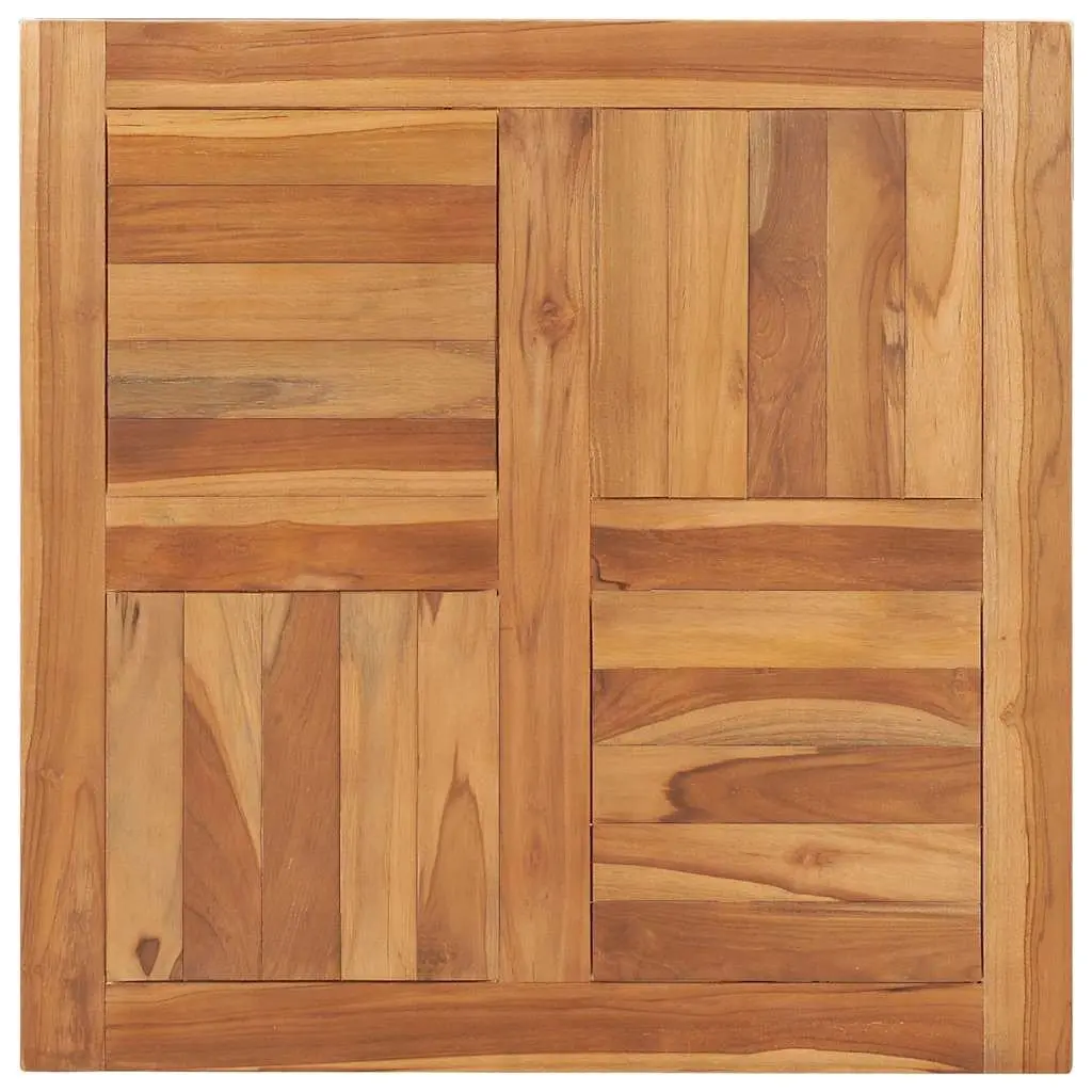 Solid Teak Wood Table Top 70x70cm Brown Dining Kitchen Furniture Tabletop
