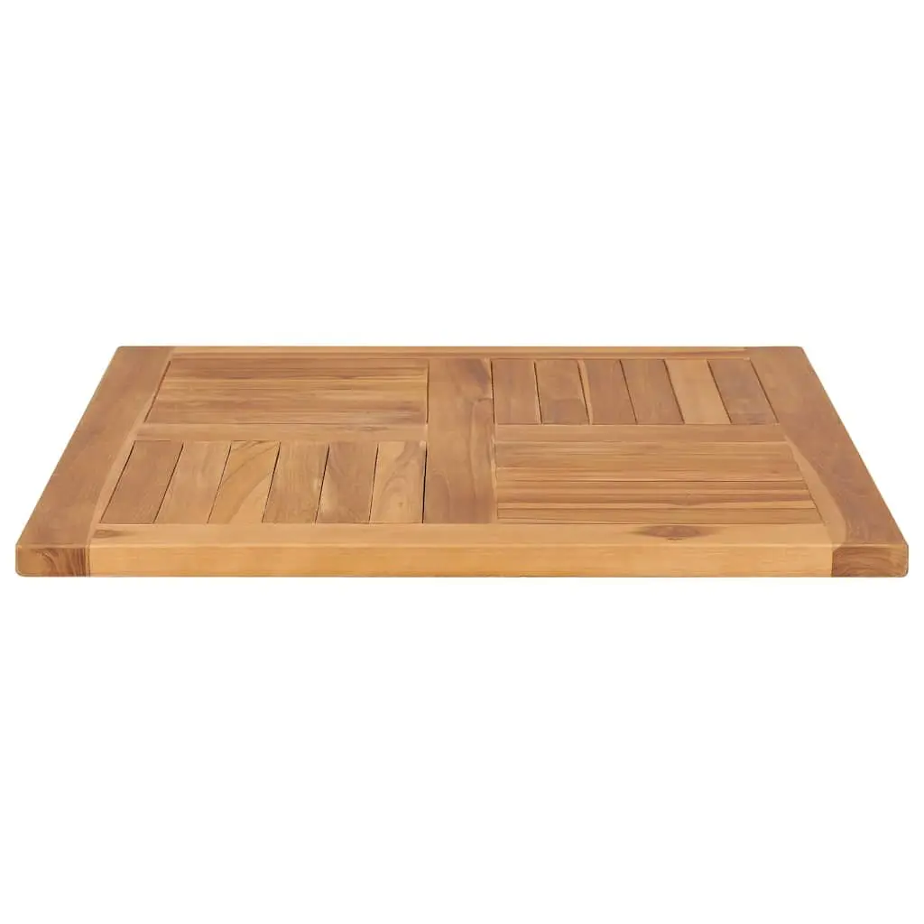 Solid Teak Wood Table Top 70x70cm Brown Dining Kitchen Furniture Tabletop