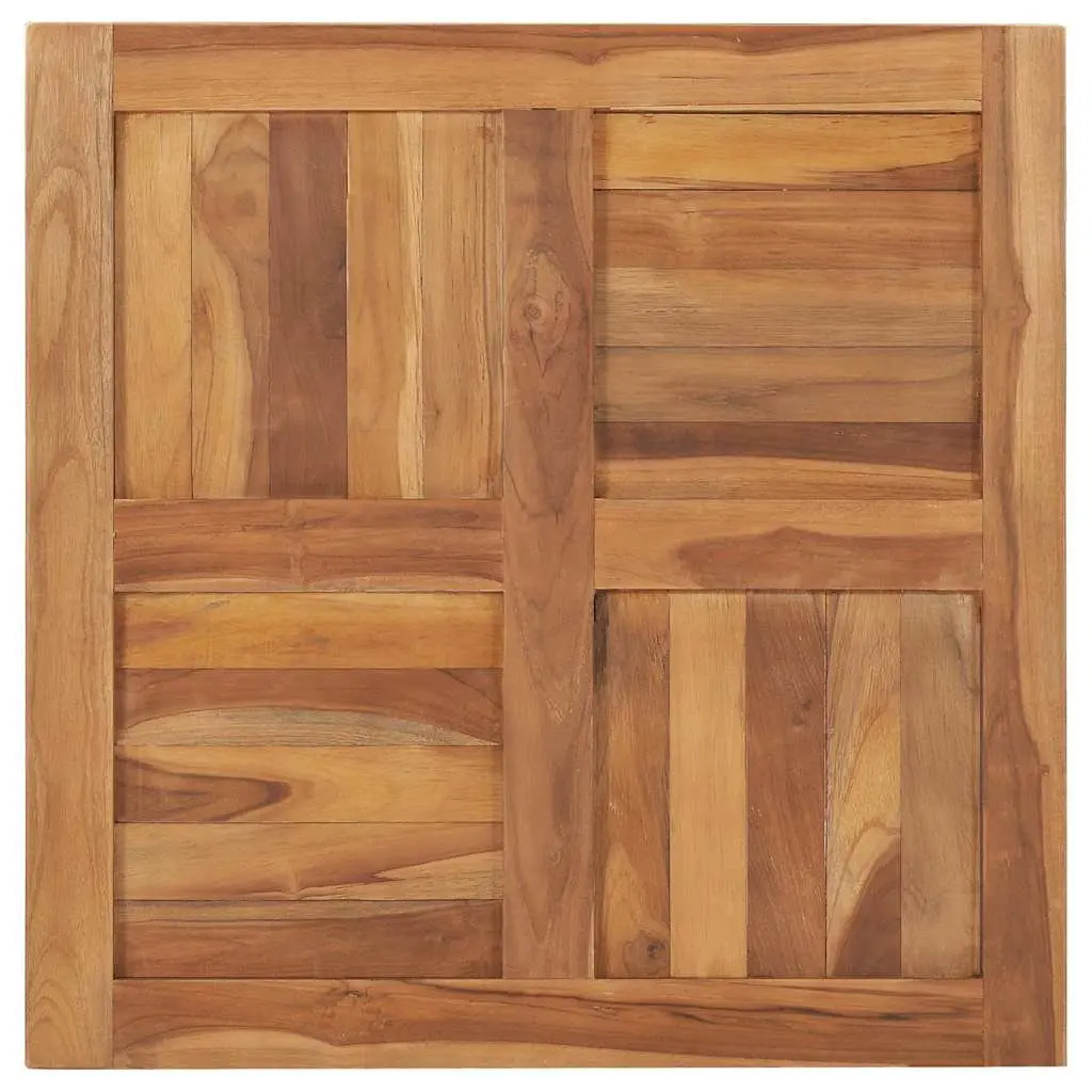 Solid Teak Wood Table Top 70x70cm Brown Dining Kitchen Furniture Tabletop