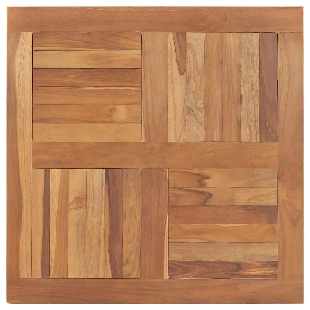 Teak Wood Square Table Top 80x80cm in Brown