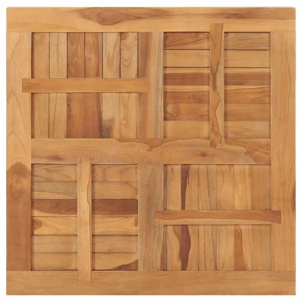 Teak Wood Square Table Top 80x80cm in Brown