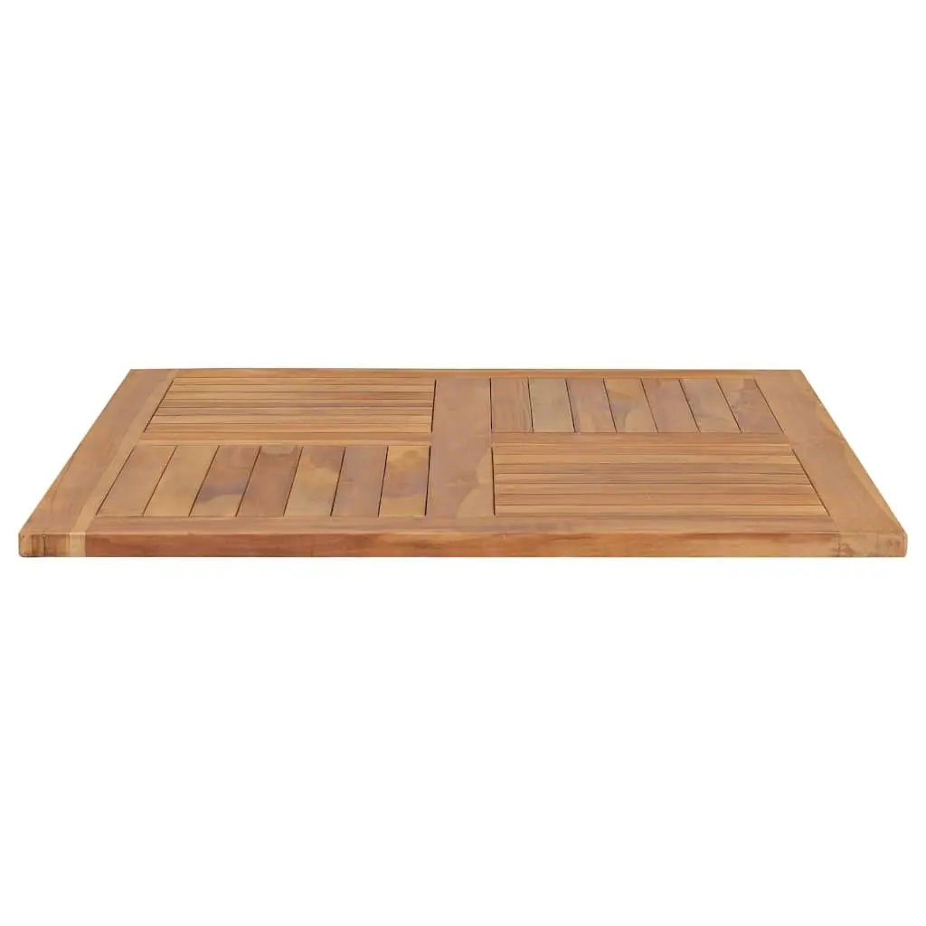 Solid Teak Wood Square Table Top 90x90cm Brown Dining Tabletop Replacement