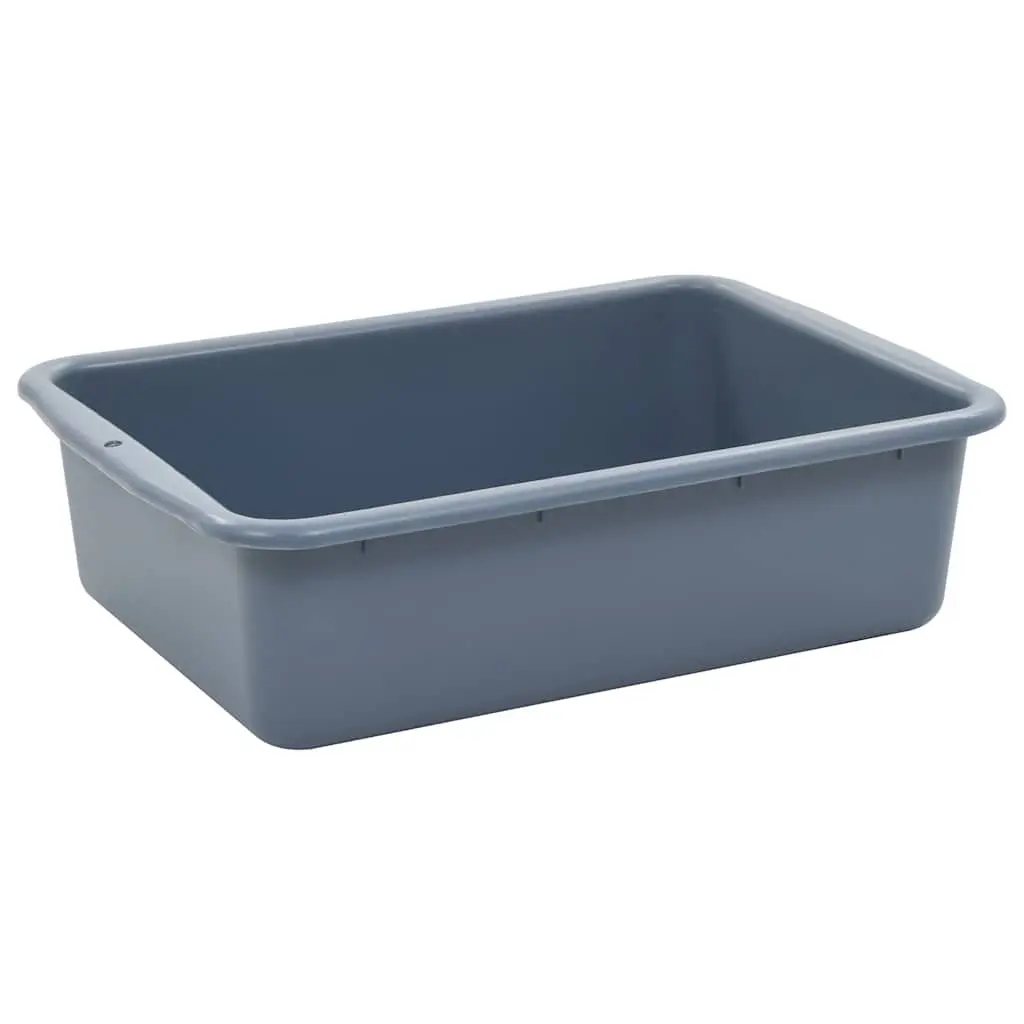Kitchen Trolley Cart with Plastic Containers Storage Dining Room Cleaning Tool