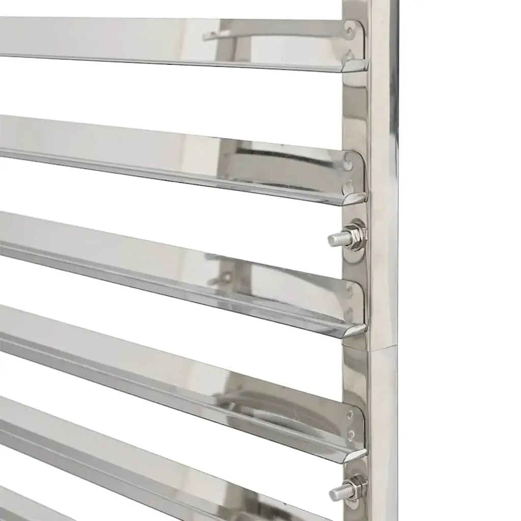 Stainless Steel Kitchen Trolley with 16 Tray Capacity
