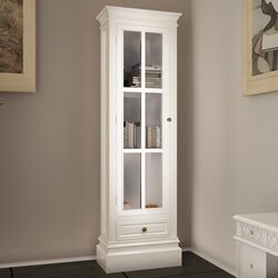 White Wooden Bookcase Cabinet 3 Shelves Storage Organiser Living Room Bedroom