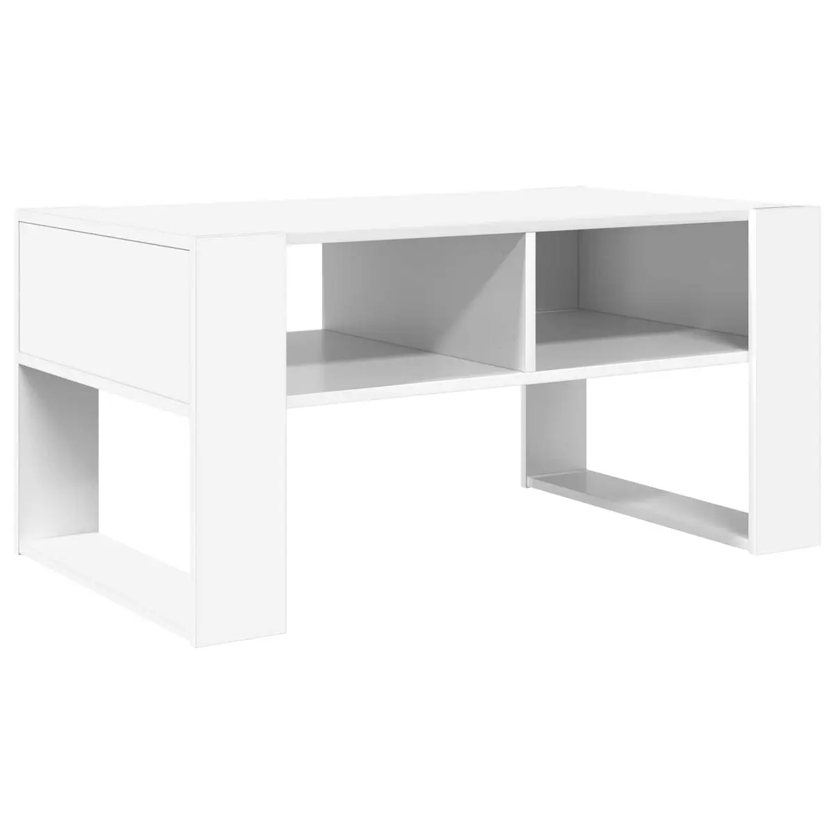 White Coffee Table with Storage