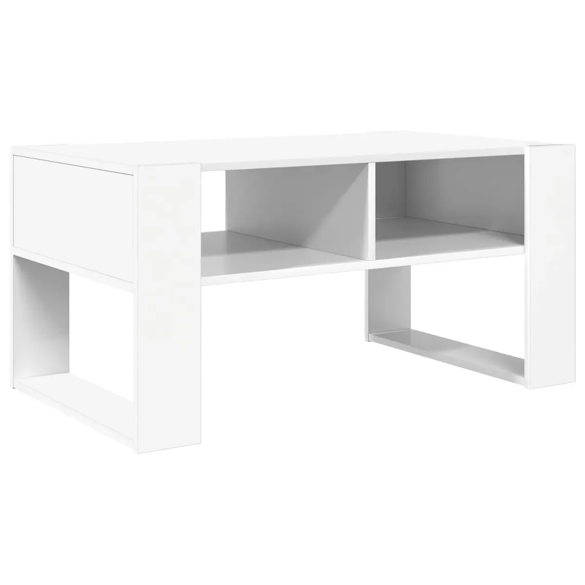 White Coffee Table with Storage