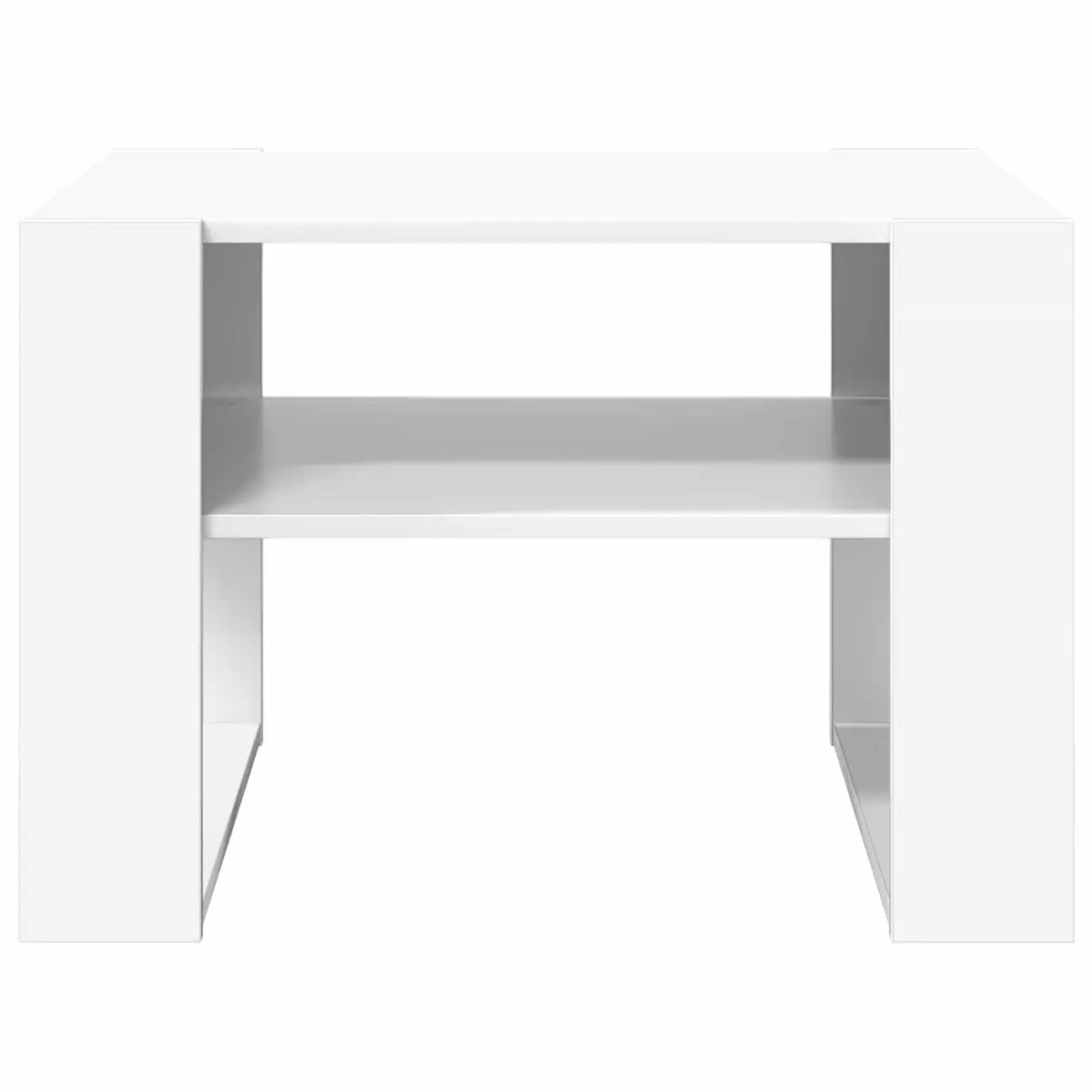 White Coffee Table with Storage for Living Rooms