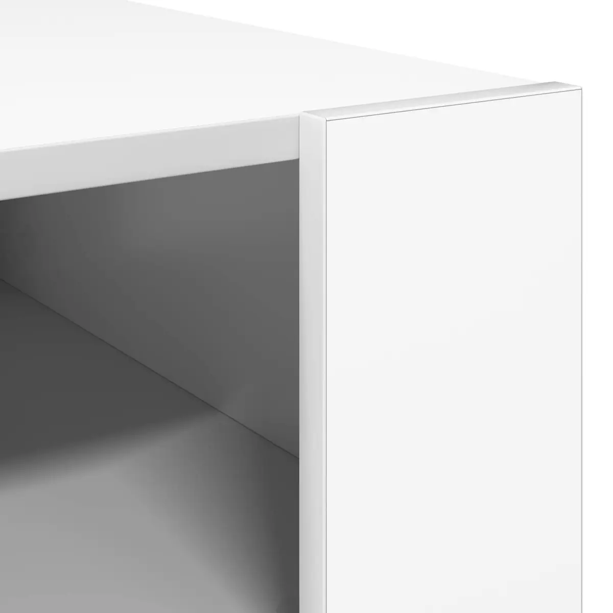 White Coffee Table with Storage for Living Rooms