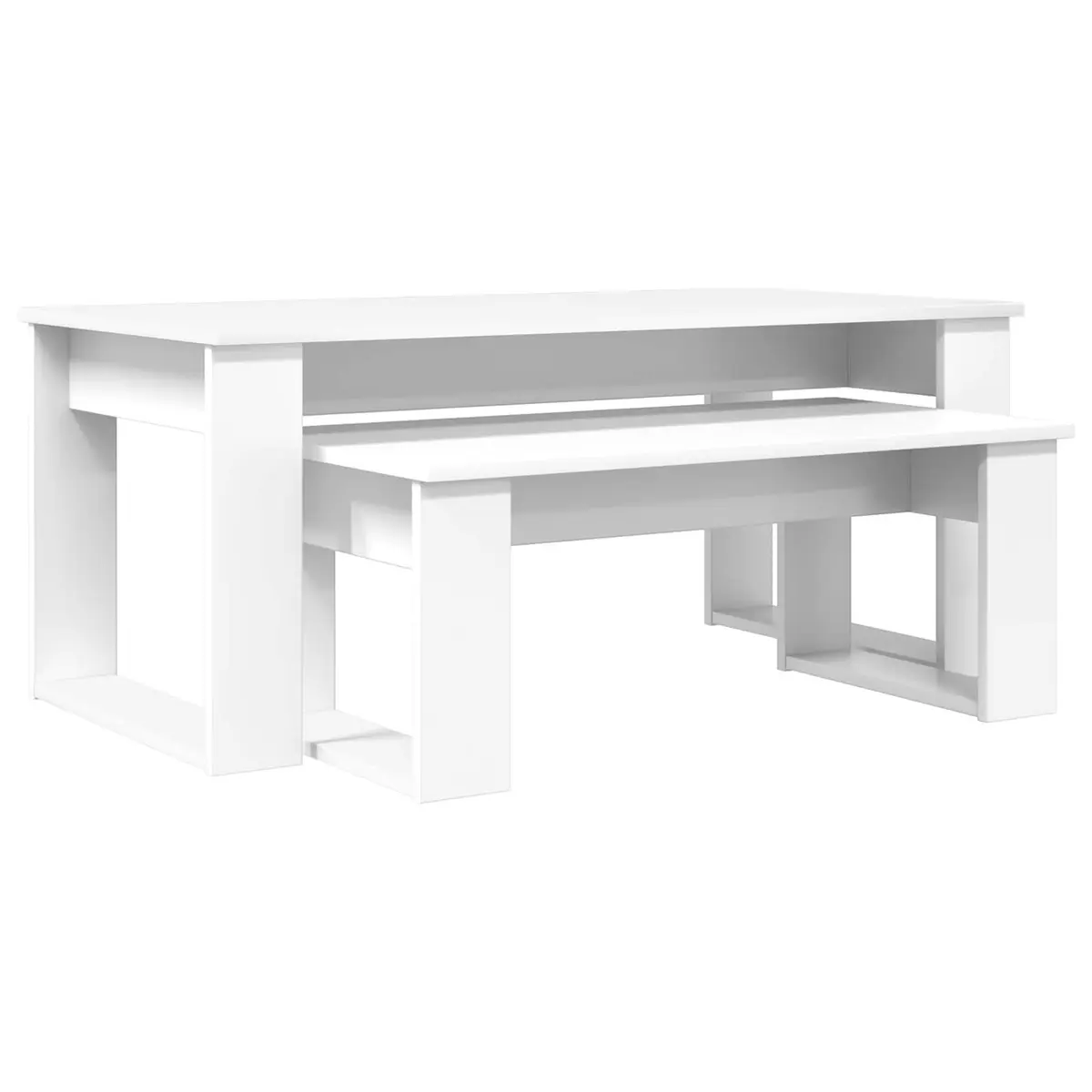 White Coffee Table Set for Living Spaces