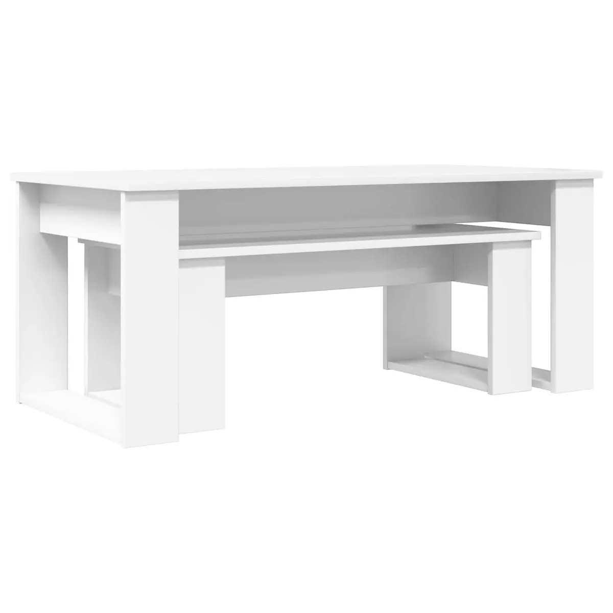 White Coffee Table Set for Living Spaces