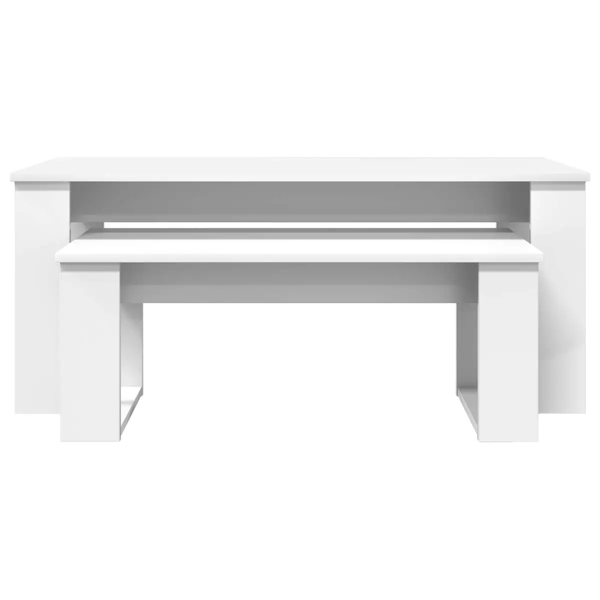 White Coffee Table Set for Living Spaces