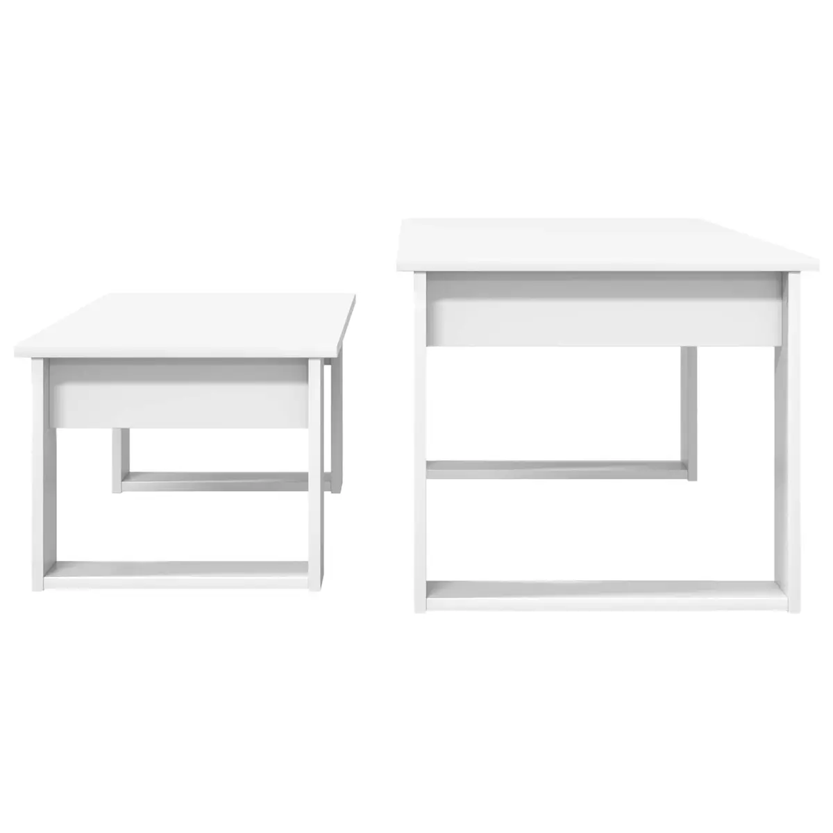 White Coffee Table Set for Living Spaces