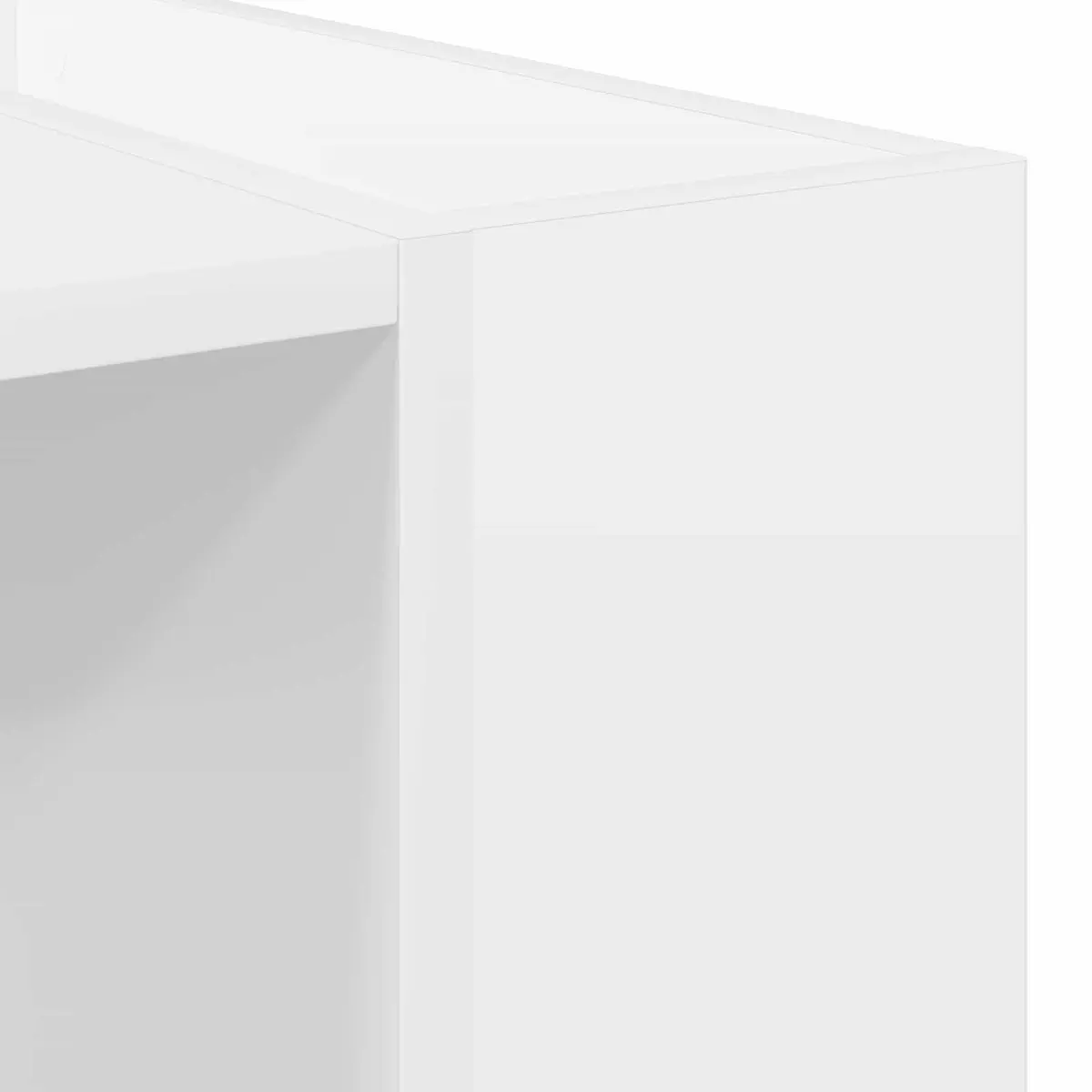 White Coffee Table Rectangular Modern Living Room Accent Furniture 95x50x34cm