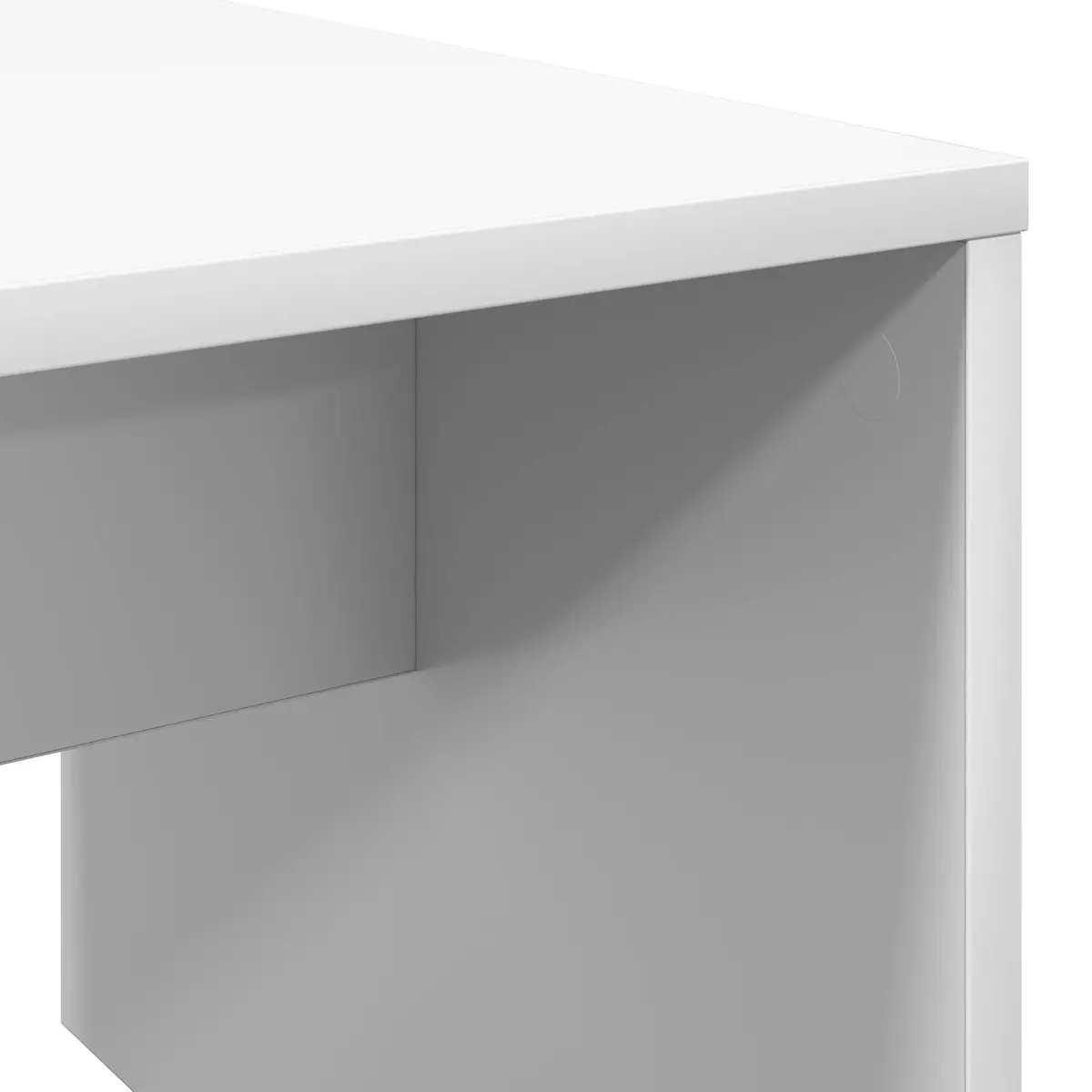 Coffee Table White Rectangular Modern 90x45x35cm Engineered Wood